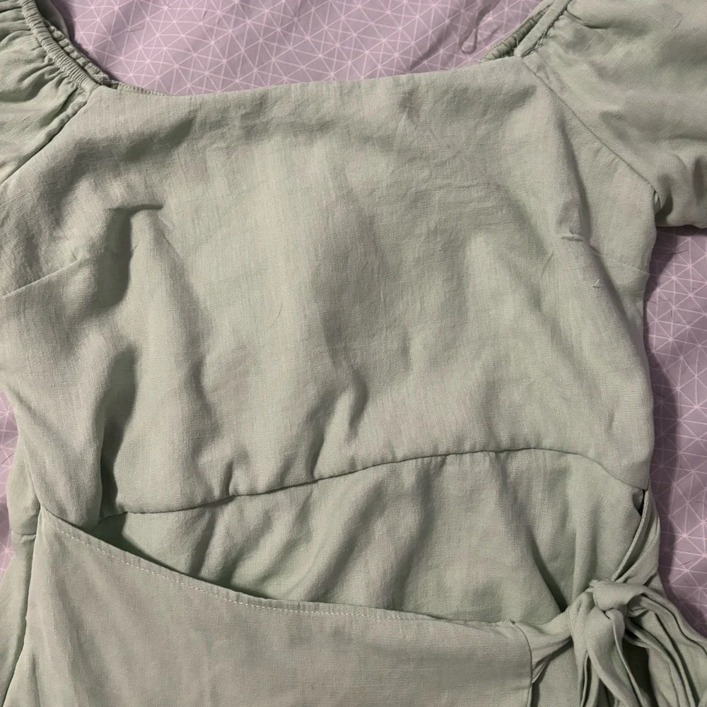 Trixxi Mint Green Wrap Dress - Picture 7 of 10